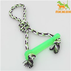 Игрушка тренировочная канатная «Качель», до 120 г, микс цветов
