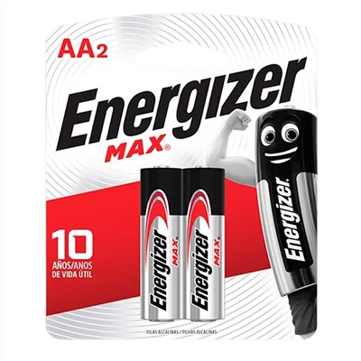 Батарейка ENERGIZER Industrial/MAX АА 1.5V/LR06 (2 шт.) (Щелочной элемент питания) (Оригинал)