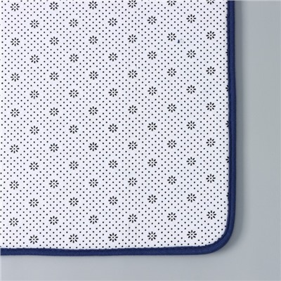 Коврик для ванной и туалета SAVANNA Memory foam, 50×80 см, синий