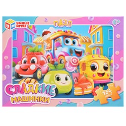 Пазлы 104 "Сладкие машинки"