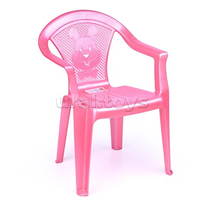 Стульчик детский "Малыш" розовый перламутр