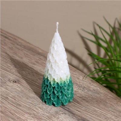 Свеча новогодняя «Ёлка», 8.5×8.5×9.5 см, соевый воск