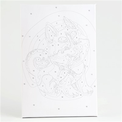 Картина по номерам на холсте с подрамником «Щенок хаски», 30×20 см