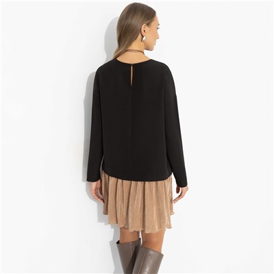 Платье с юбкой-гофре, Искушение красотой (стильная)