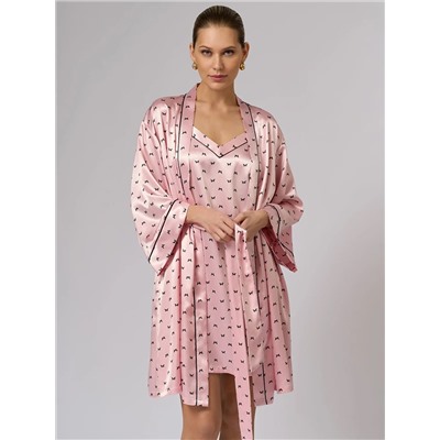 Omsa Сорочка OmD 0109D PINK LOVE Сорочка принт. жен. (на узких бретелях укороченная), PL