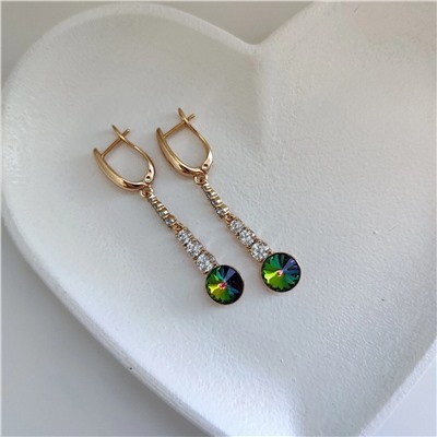 Серьги с кристаллами Swarovski