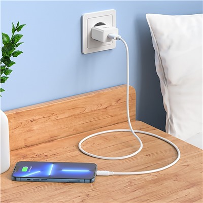 Адаптер Сетевой Hoco C106A Leisure USB 2,1A/10W (white)