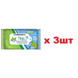 Салфетки влажные SPA Freshness 15шт С охлаждающим эффектом 3шт