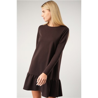 Женское платье трапеция из футера Happyfox