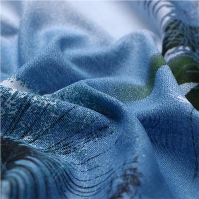 Простыня на резинке 2-спальная «Этель. Одуванчики», 180×200+25, бязь