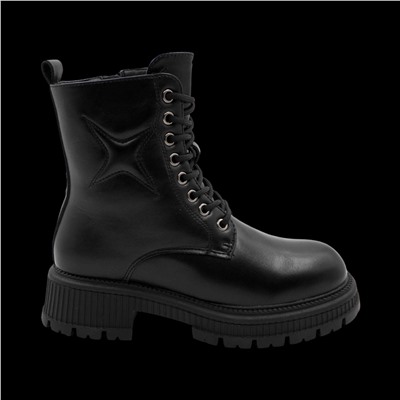 Ботинки на меху А9 черные