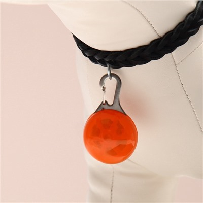 Маячок «Сфера», 3 режима свечения, пластик, металл, оранжевый