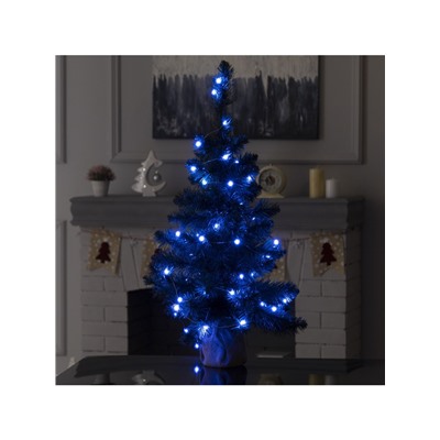 Умная гирлянда «Нить» 5 м роса, IP20, серебристая нить, 50 LED, управление с приложения, свечение RGB, USB