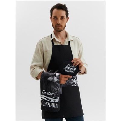 Кухонный набор «Самый лучший мужчина»: фартук 70×60 см, прихватка 20×20 см, полотенце 35×60 см