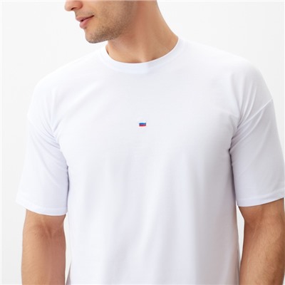 Футболка мужская MINAKU: Exclusive print белая, р-р 52