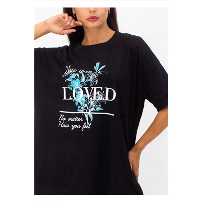 Футболка с цветами оверсайз, арт. 2803 НАТАЛИ, 1045737