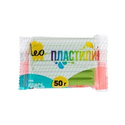 Пластилин 50гр. "Учись" салатовый LNMC-50 Лео