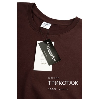 Женская базовая хлопковая футболка Happyfox