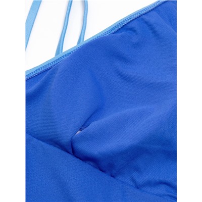 Купальник женский слитный с открытой спиной MINAKU цвет голубой, размер 46