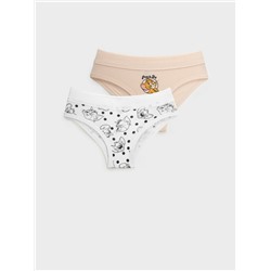 Трусы трикотажные для девочек, 2 шт в комплекте