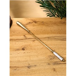 Ложка для обуви «Перламутр», 48.5 см, латунь, смола