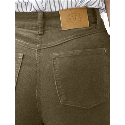 Брюки из эластичного микро-вельвета