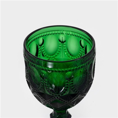 Бокалы для вина Magistro «Варьете», 320 мл, 8.5×16 см, стекло, зелёные, набор 2 шт.