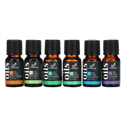Artnaturals, Top 6 Essential Oils Set, 6 Piece Set, .33 fl oz (10 ml) Each