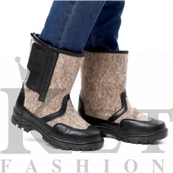 Сапоги мужские войлочные Мансур, на липучках, литая подошва