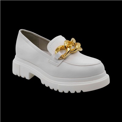Лоферы AV896-3-5 белые