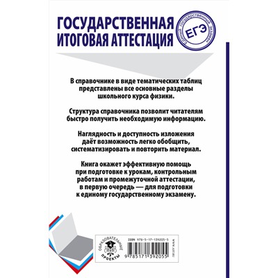 АСТ Пурышева Н.С., Ратбиль Е.Э. "ЕГЭ. Физика. Весь школьный курс в таблицах и схемах для подготовки к единому государственному экзамену"
