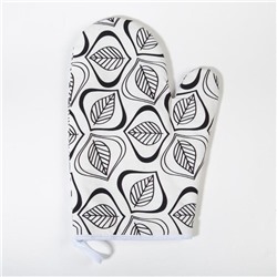 Набор кухонный Этель Leaves варежка-прихватка 20×27 см, прихватка 19×19 см,100% хлопок