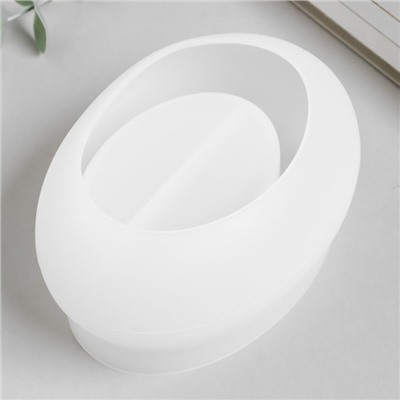 Молд силиконовый «Подсвечник овал» 14.5×6.9 см