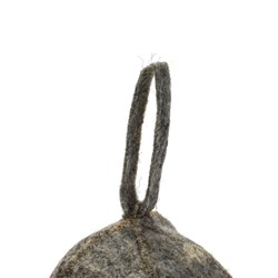 Набор для бани, 3 предмета: шапка, рукавица, коврик, серый, «Добропаровъ»