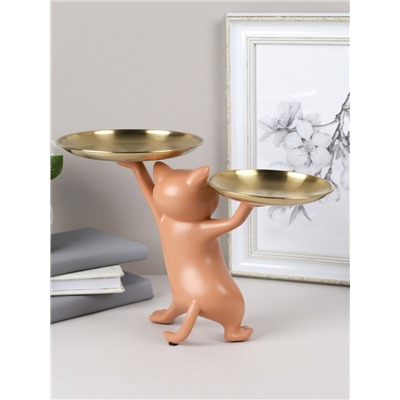 Статуэтка Кошка 25 см / XY603-3 /уп 8/коричневая