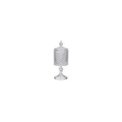 Емкость для хранения на ножке 8,5*8,5*23см DIAMANT стекло