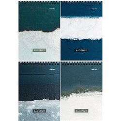 Блокнот на спирали А6 40л клетка "ТЕКСТУРЫ-2" ассорти Б40-7015 Проф-Пресс