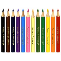 Карандаши 12цв  КККМ12 КОРОТКИЕ Каляка-Маляка