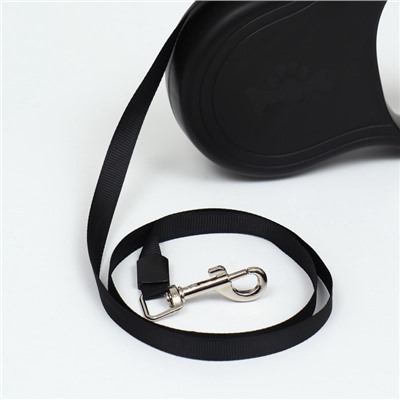 Рулетка «Следы», 5 м, до 15 кг, чёрная