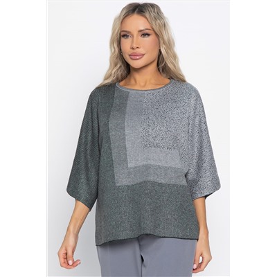 Джемпер Орлеан (серый/изумруд) Б14998-4М