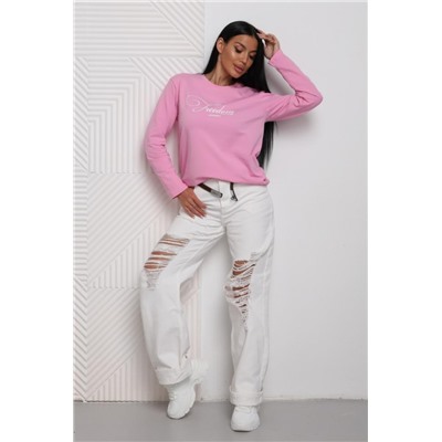 Лонгслив женский ЛЖ001 (Розовый)