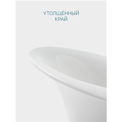 Тарелка Hanna Knövell, 320 мл, 25.4×21.9 см, фарфор, белая
