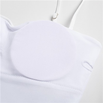 Купальник женский слитный MINAKU Basic, размер 48, белый