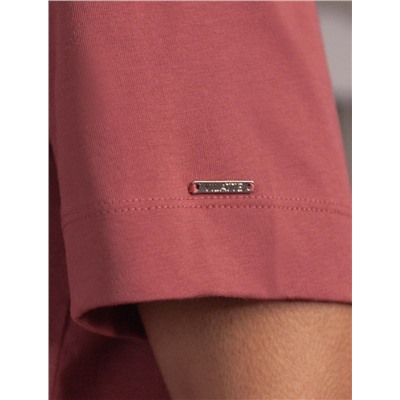 Свободная футболка из премиального хлопка с эластаном