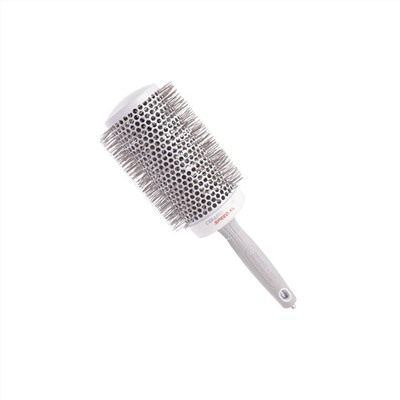 Olivia Garden Термобрашинг для укладки волос / Ceramic + Ion Speed XL White & Grey, 65 мм, бело-серый