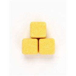 Бомбочки для ванны «Кубики», набор 3 шт. × 70 г, аромат банановый коктейль, URAL LAB