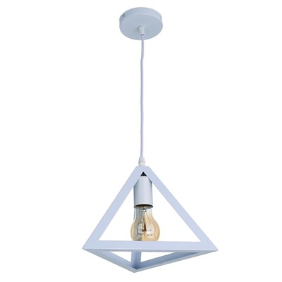 Светильник подвесной «Пирамида» 1×40 Вт E27 белый 16×16×116 см