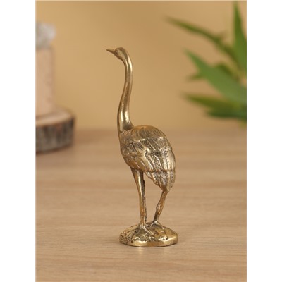 Сувенир «Журавль», 7×4×12 см, бронза