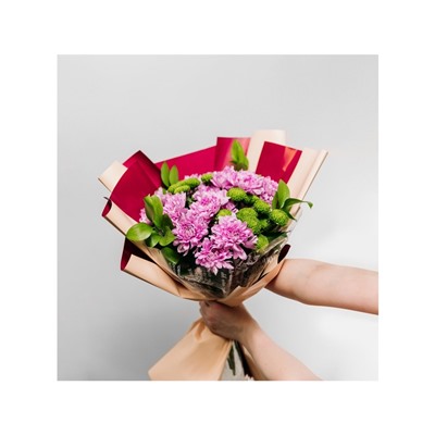 Плёнка для цветов упаковочная глянцевая прозрачная «Газета», 0.6×10 м