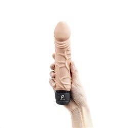 Телесный вибратор-реалистик 6.5  Girthy Realistic Vibrator - 19 см.